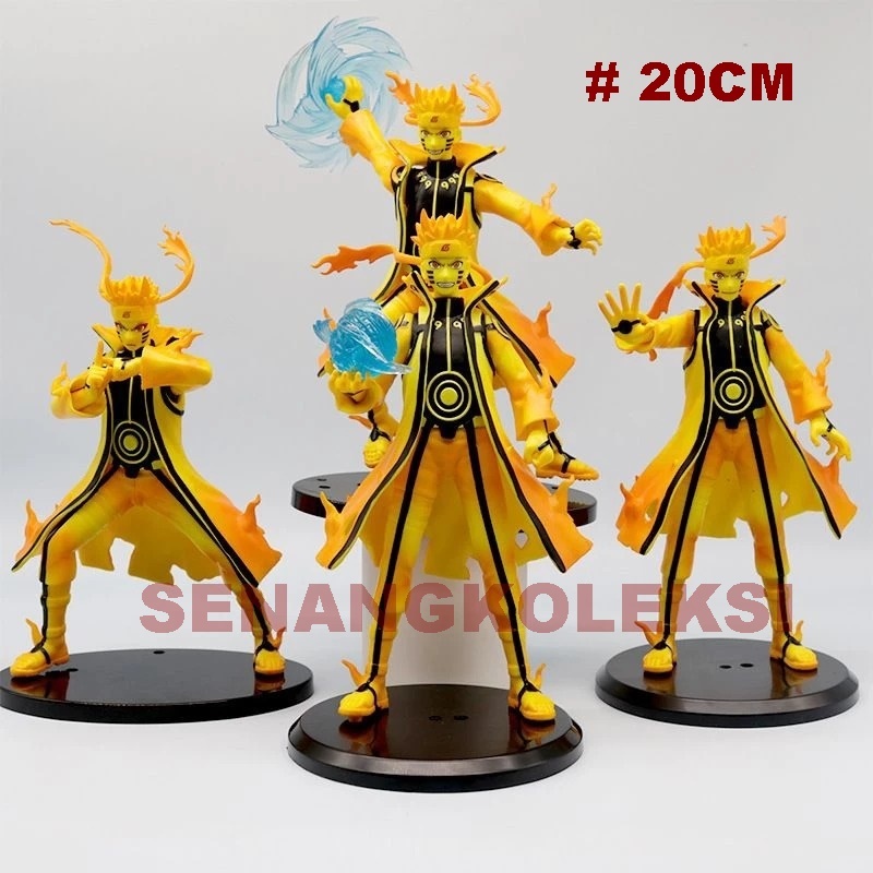 Mainan Action Figure Naruto Shippuden Uzumaki Naruto Kyubi Bijuu Kurama Sage mode