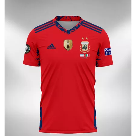 Jersey Argentina GK Kiper 2022 Merah