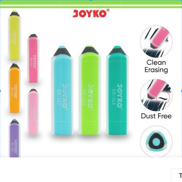 

( 1 PACK ) Penghapus Eraser Joyko ER-143 Pencil 1 PACK ISI 40 BIJI