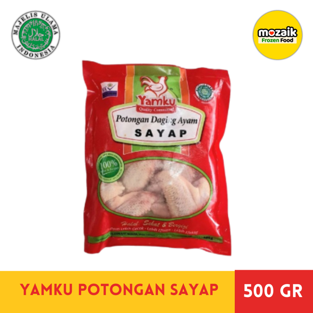 

Yamku Potongan Daging Ayam Sayap Mozaik Mart Frozen Food