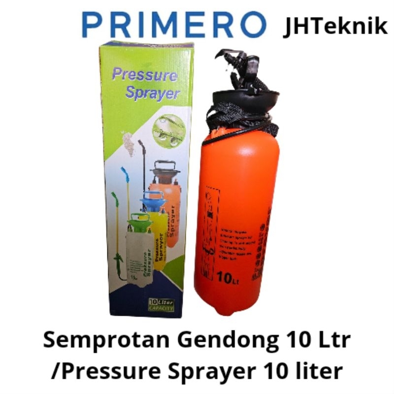 JHTeknik Semprotan Gendong 10 liter PRIMERO/Pressure Sprayer 10 Ltr PRIMERO/Semprotan Sprayer 10 ltr