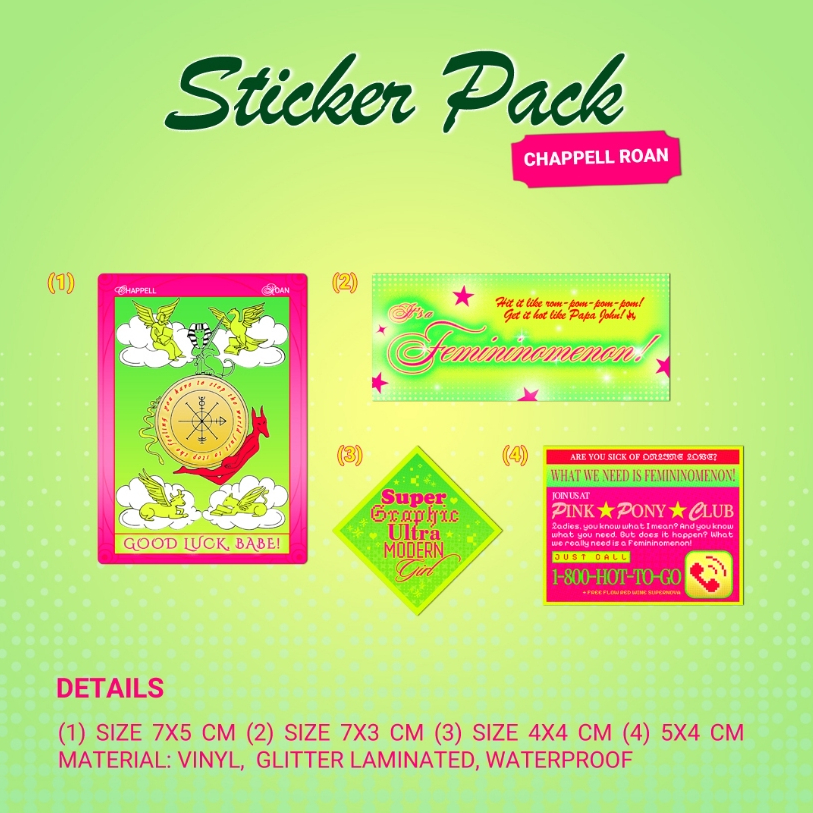 

TRINGCAT - Sticker Pack Chappell Roan Good Luck Babe Femininomenon Hot To Go Super Graphic Ultra Modern GIrl