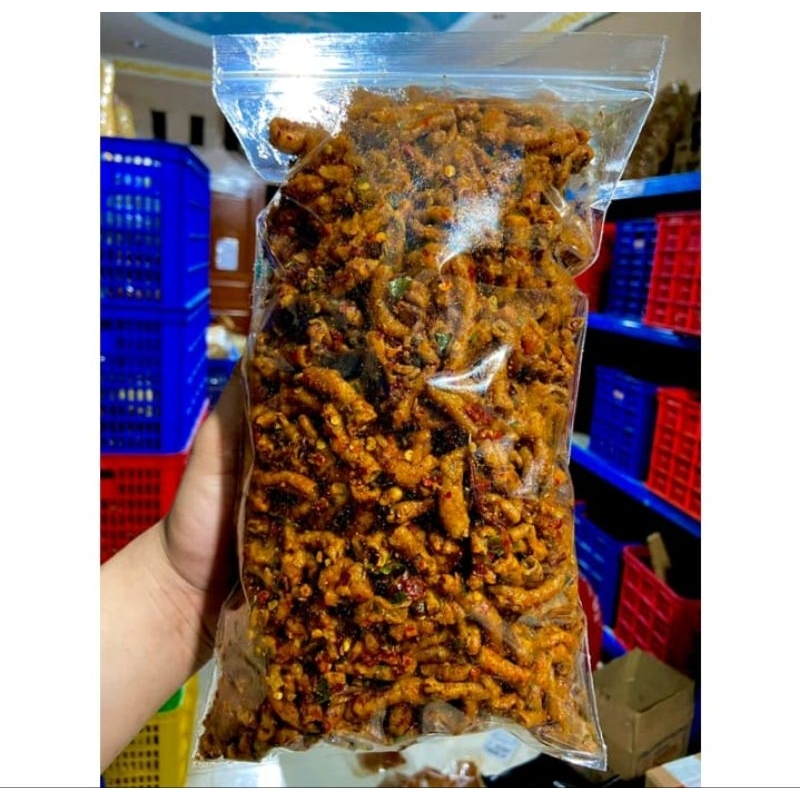 

Usus Crispy Pedas Daun Jeruk 500gram