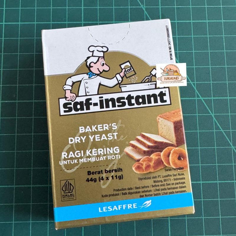 

Saf Instant Yeast 4x11gr box ragi instant Pengembang roti Saf Instant Gold