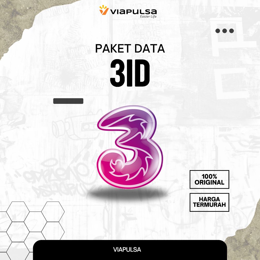 PAKET DATA 3 MURAH  FULL ALWAYS ON FULL HAPPY 40GB, 12GB, 9GB, 6GB, 3.5GB, 2.5GB THREE DATA KUOTA