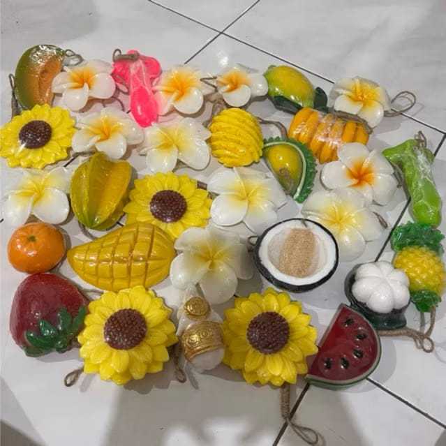 Sabun Buah Bunga Fancy Soap Bali Nature Original Natural Soap Spa product Aromatic Fruit Soap sabun 