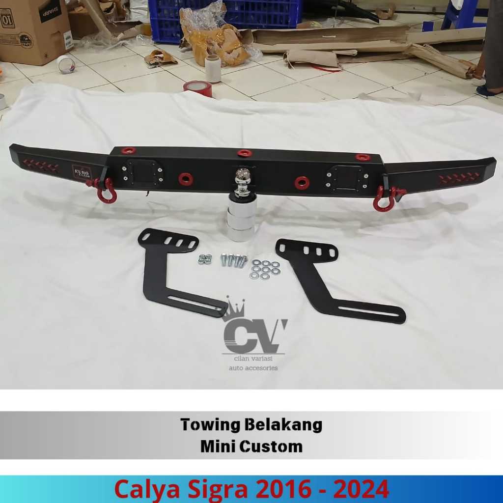 Towing Pengaman Bumper Tanduk Belakang Calya Sigra 2016 - 2024 Mini Custom