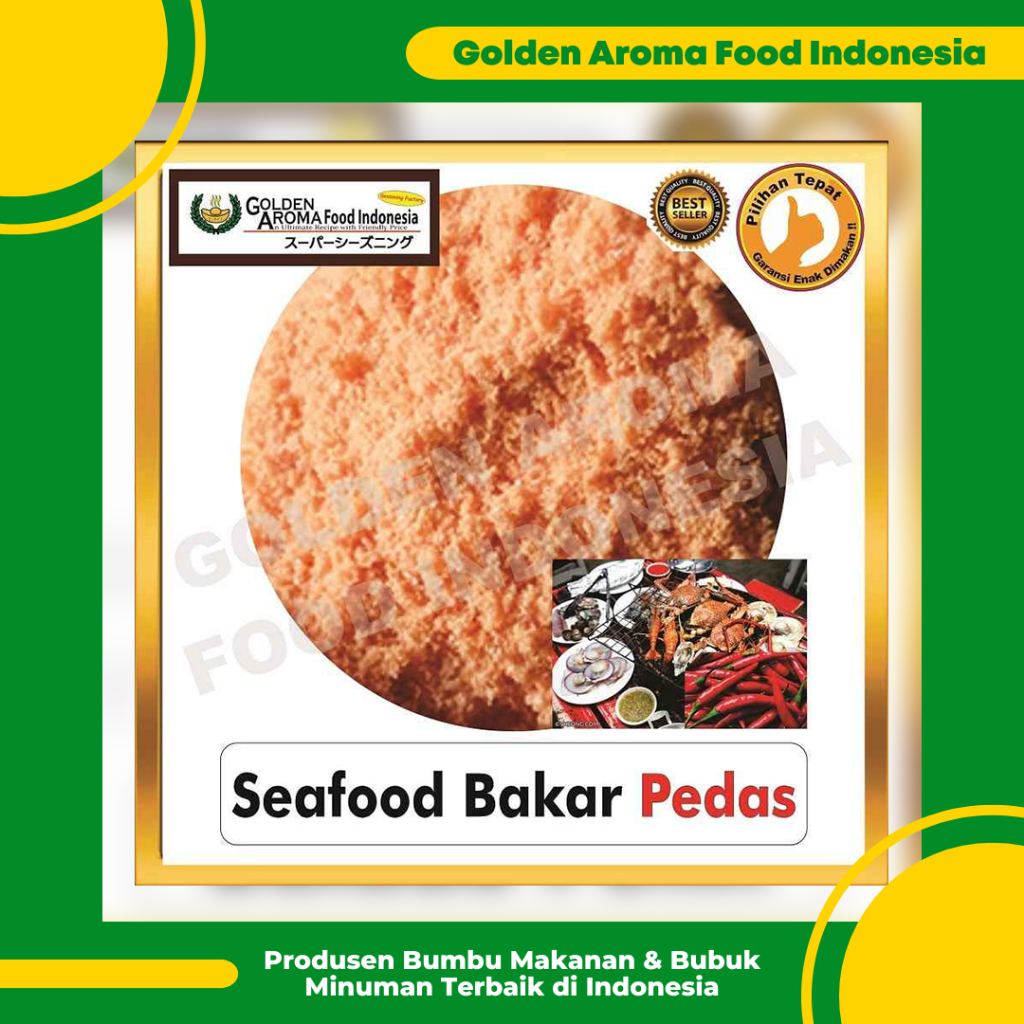 

Bumbu Tabur Rasa Seafood Bakar Pedas 1kg, Jual Bubuk Tabur Spicy Grilled Seafood Murah Enak Aman