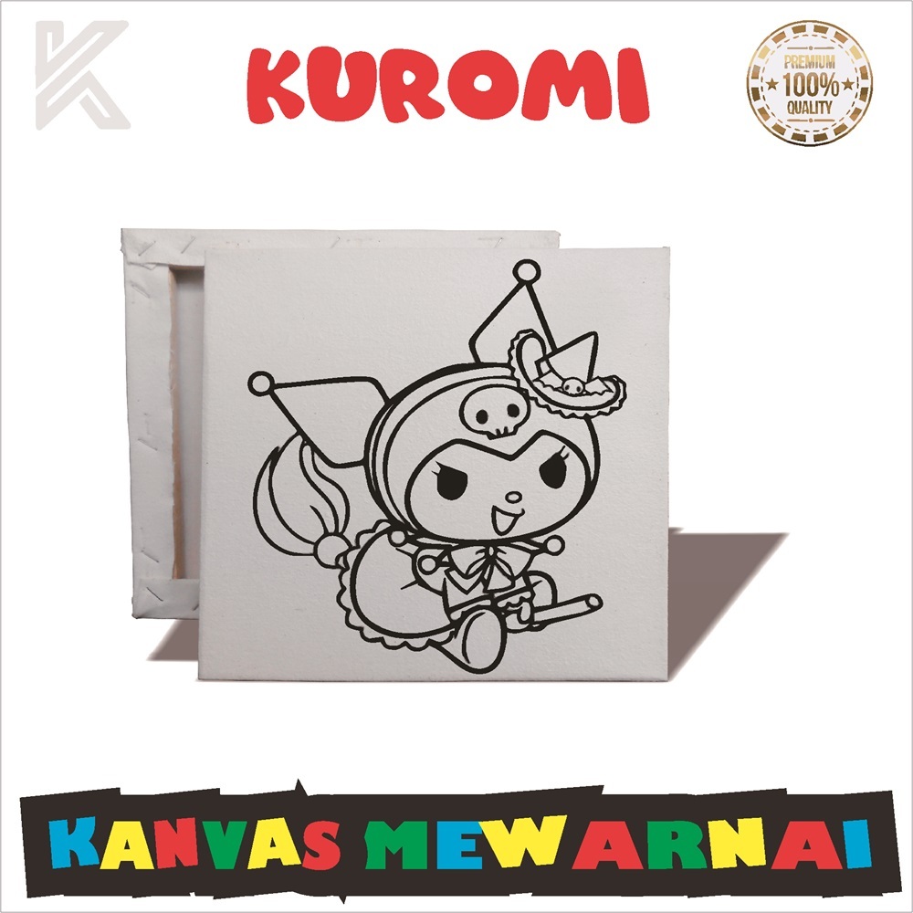 

Kanvas Mewarnai Sketsa Gambar 20x20 cm Kuromi