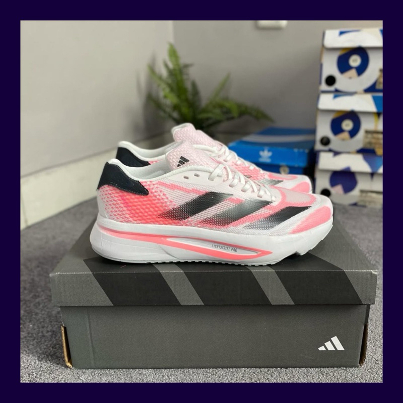 ADIDAS ADIZERO SL2 / SL 2 WHITE BLACK PINK