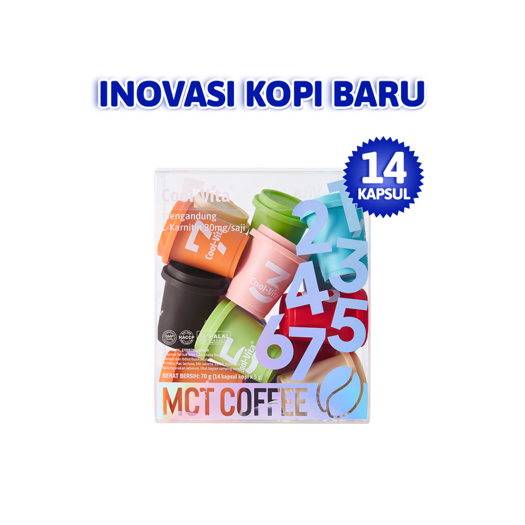 

Terlaris Inovasi Kopi Baru Coolvita Big Box MCT Coffee Mix 14 Kapsul dengan Varian Rasa yang Nikmat M2