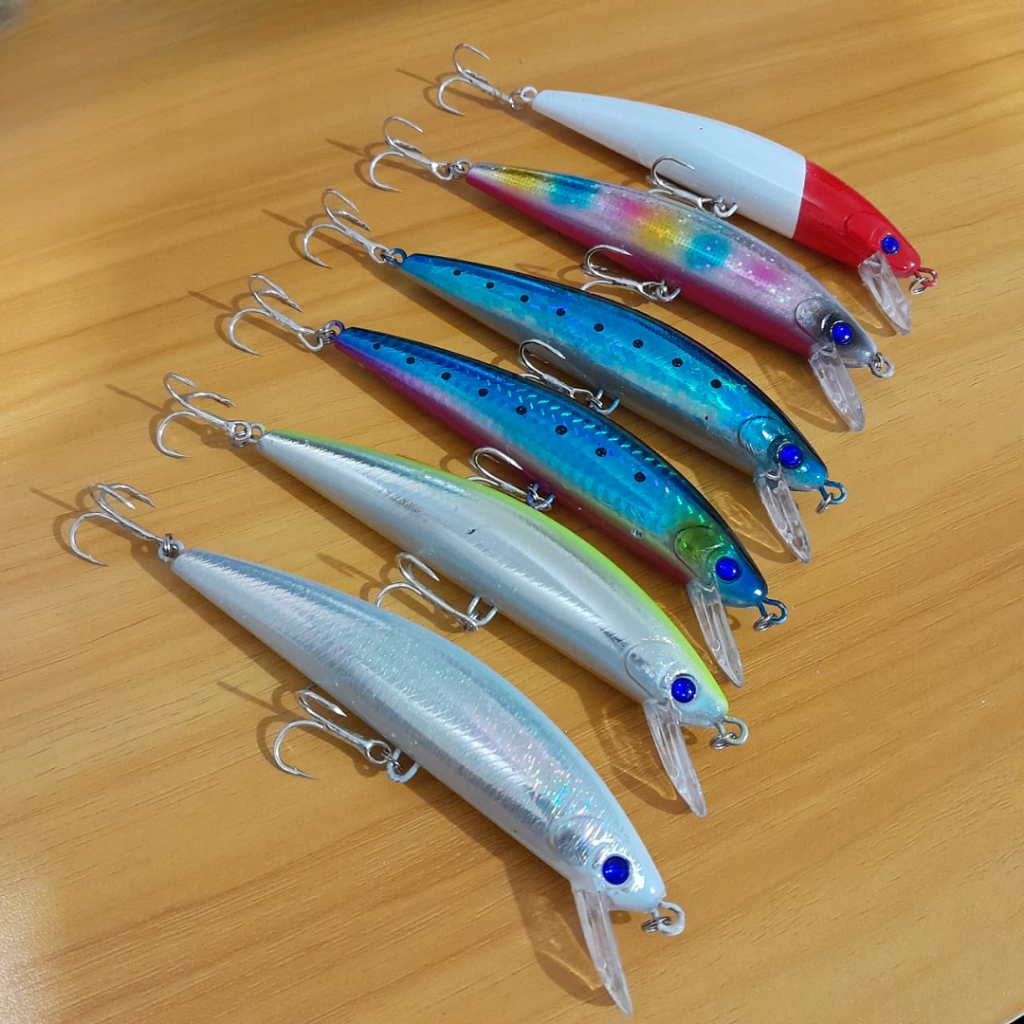 Minnow 40gr Penida 40S Markiman Umpan Casting Sinking Lure Pancing Tenggelam 130mm | Kurosima Umpan 
