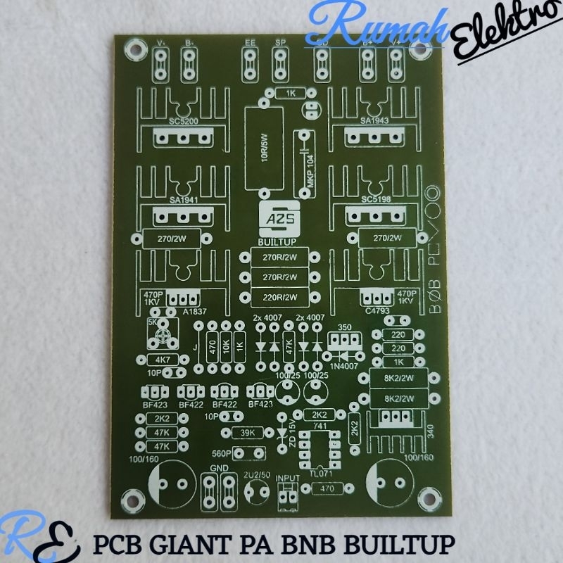 PCB GIANT POWER AMPLIFIER BNB BUILTUP POWER