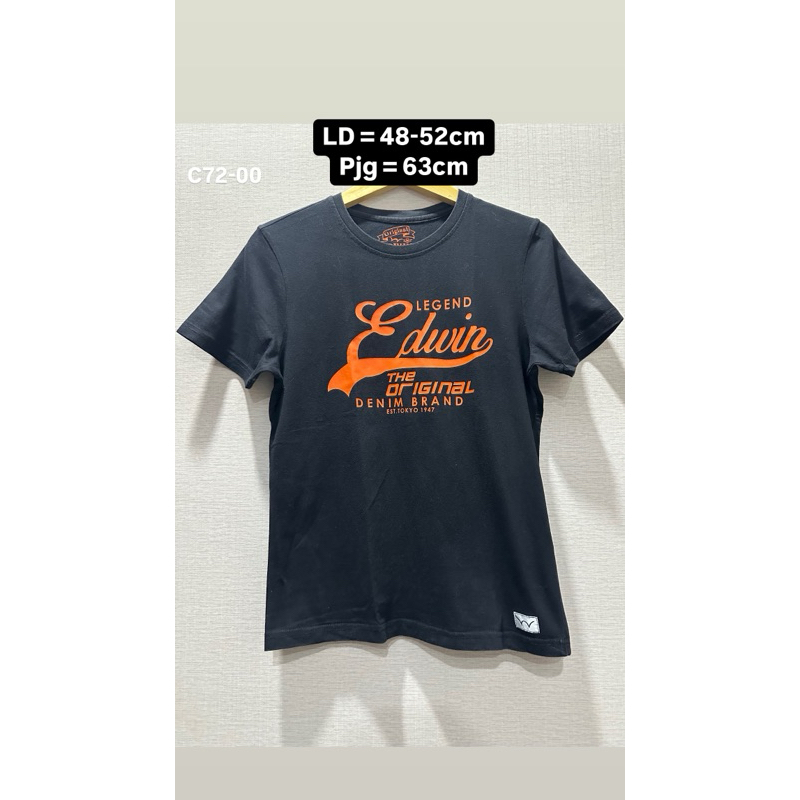 [C72-00] PRELOVED EDWIN LIKE NEW KAOS TSHIRT KATUN PRIA WANITA BIG LOGO