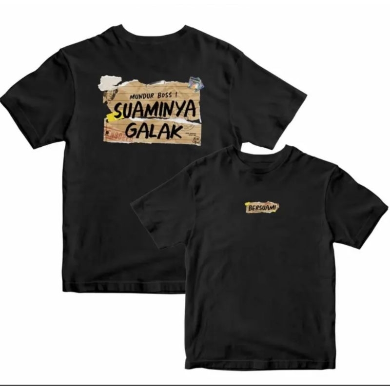 KAOS KATA KATA MUNDUR BOSS SUAMINYA GALAK - KAOS PRIA MURAH