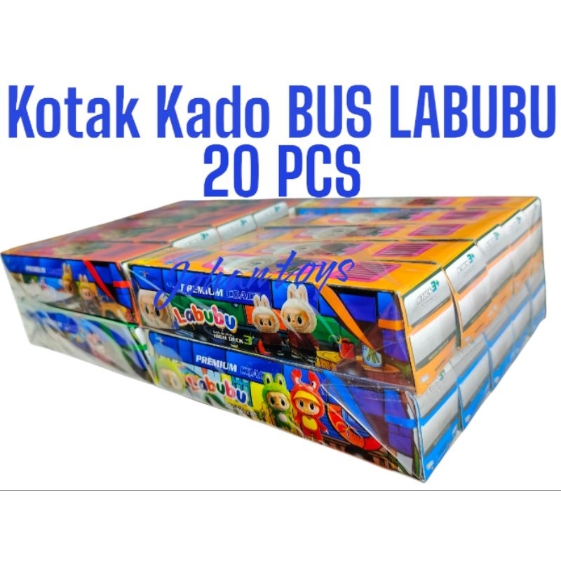 

20 PCS KOTAK KADO BUS LABUBU BERHADIAH LANGSUNG!!!