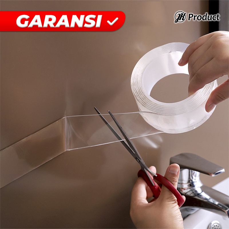 

Double Tape Nano 2 Sisi Bening Isolasi Perekat Tebal Transparan Serbaguna