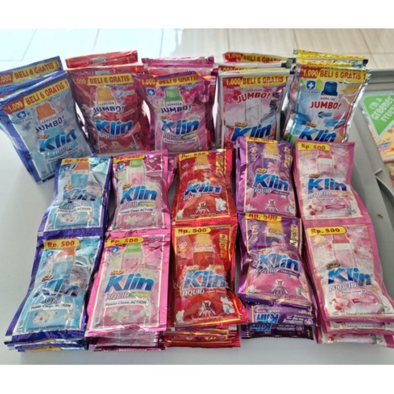 soklin liquid /detergen cair / soklin murah / soklin liquid 2 renceng 24 pcs