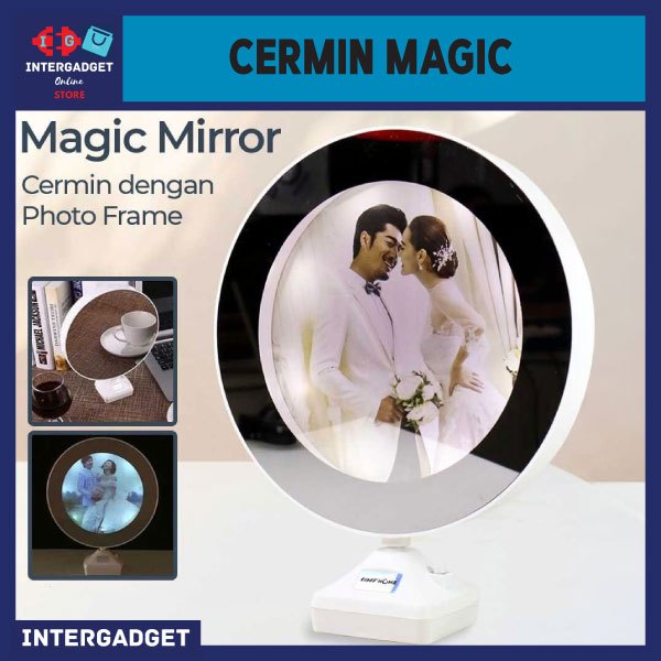 Cermin Magic Mirror dengan Photo FrameTaffHOME