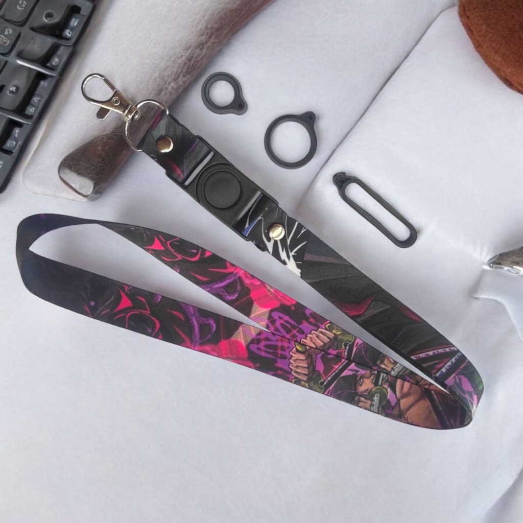 

Lanyard 2 Cm Motif ZORO ONE PIECE Name Tag Bonus 3 Karet