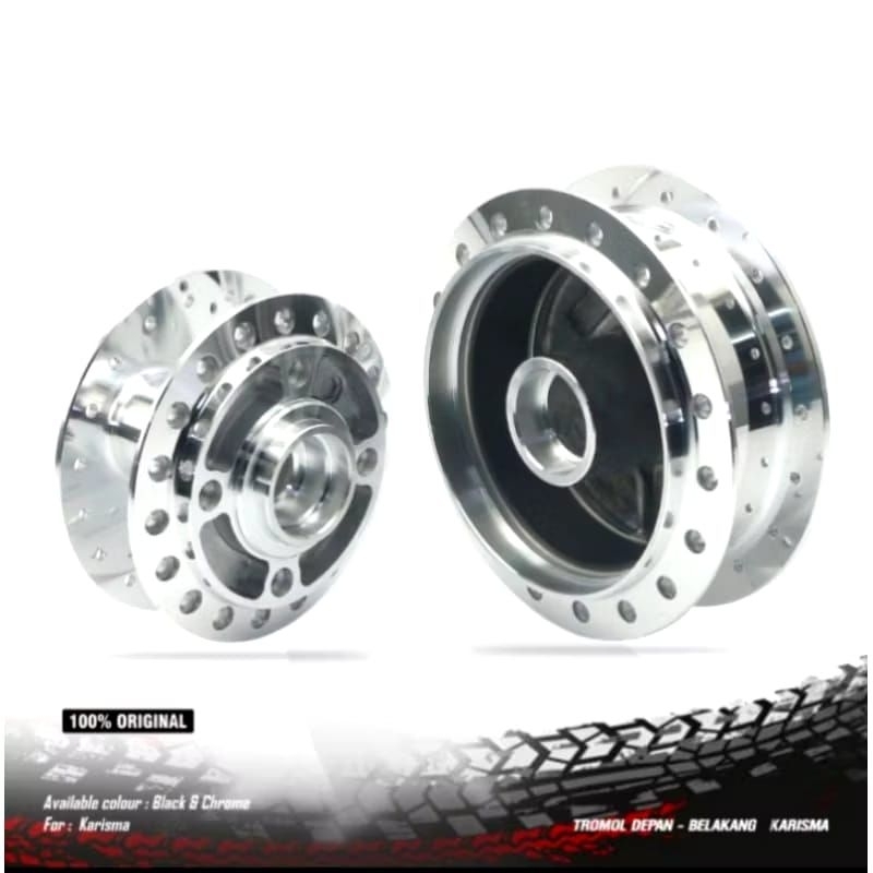 (COD) Tromol kharisma chrome supra x 125 old supra lama set depan belakang