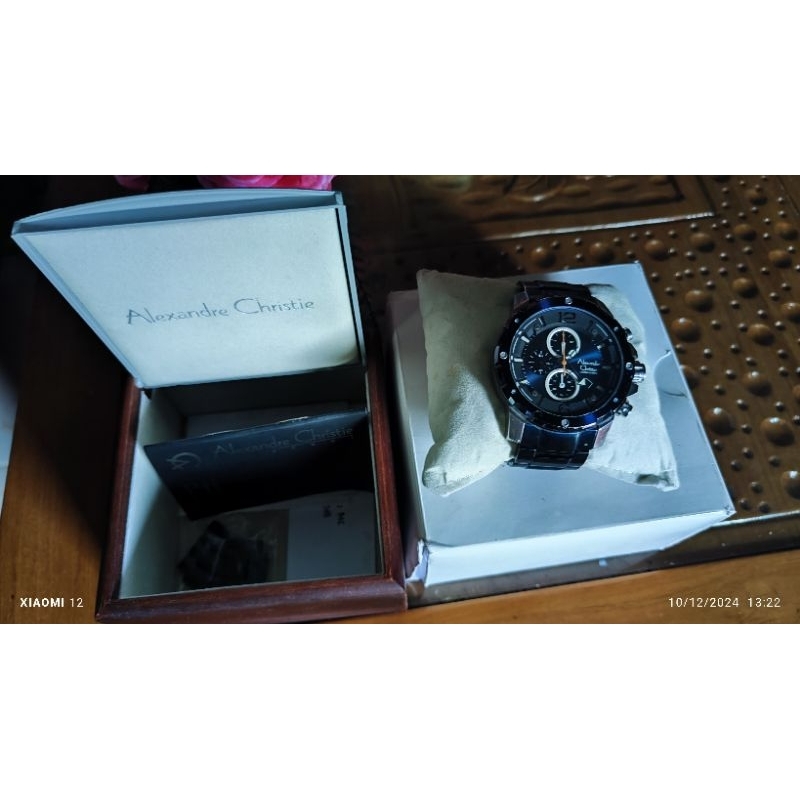 Jam Tangan Alexandre Christie AC 6410MC Blue Silver ORIGINAL