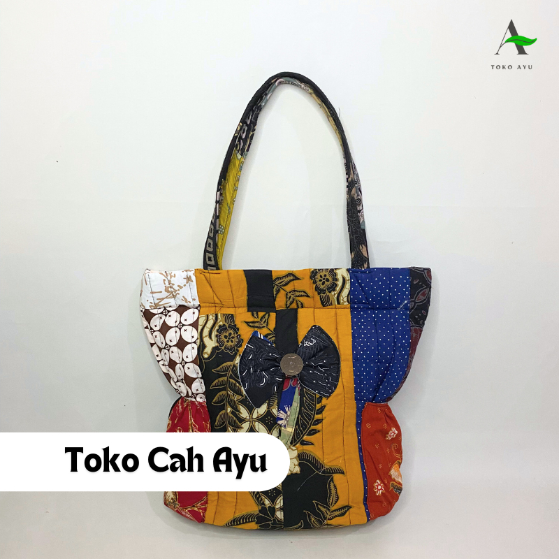 TOKO CAH AYU/TOTEBAG PERCA BAHAN BATIK/TAS UNIK JOGJA