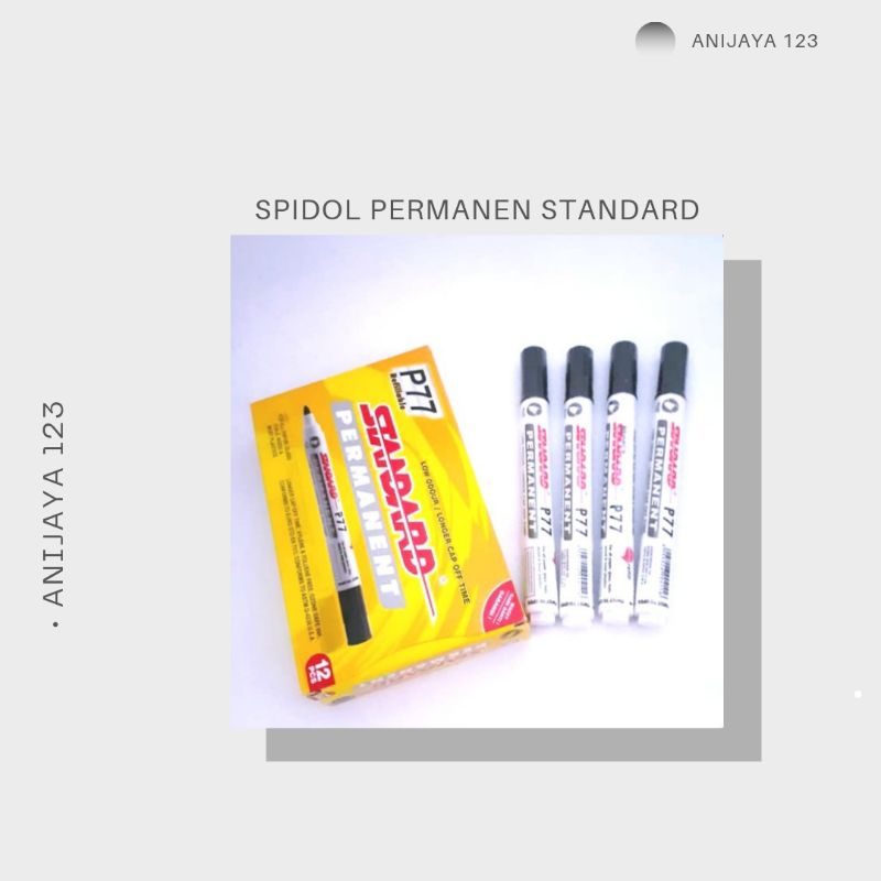 

SPIDOL TULIS PERMANEN MEREK STANDARD 1PCS