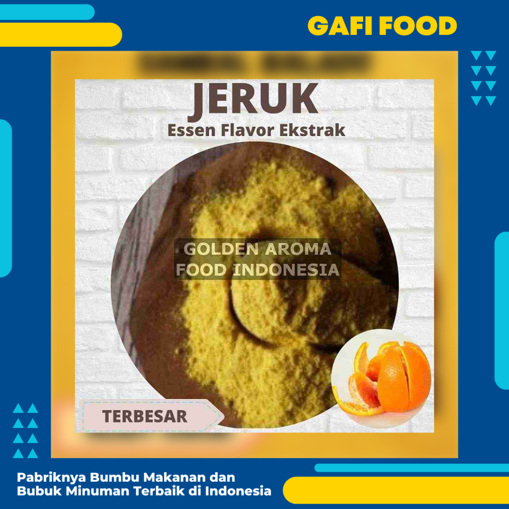 

Bubuk Jeruk 1/2 kg Pure EFE Essen Jeruk 500 gram Terbaik Termurah Flavor Essen No Gula & Krimer