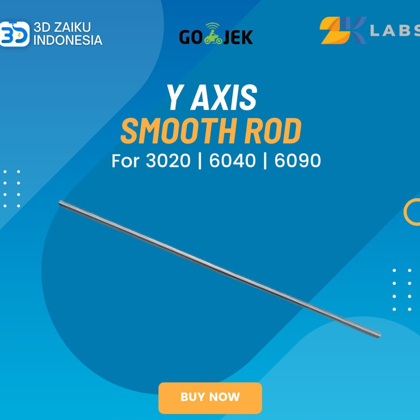 ZKLabs Laser CO2 Y Axis Smooth Rod 3020 6040 6090