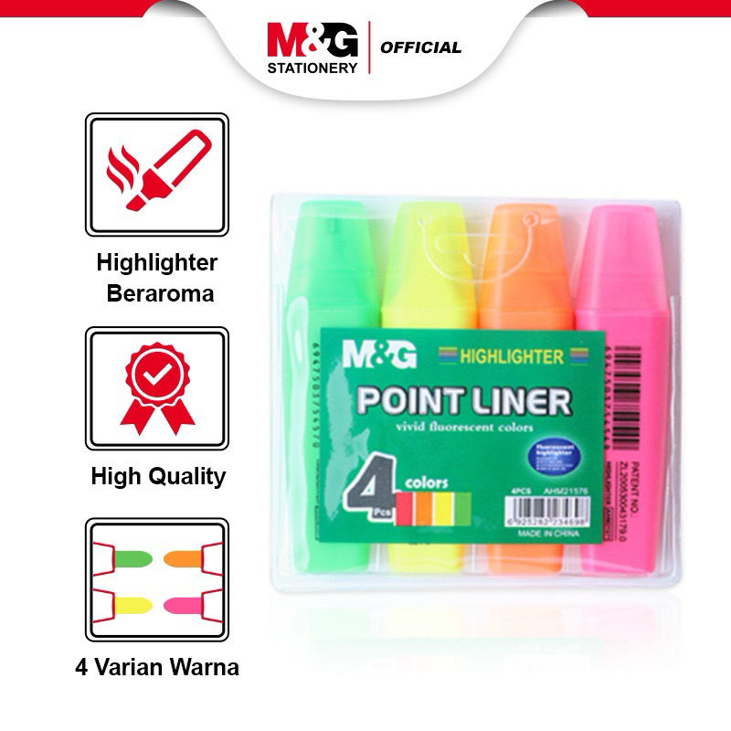

Miniso x M&G Stationery Point liner stabilo 4pcs / paket hemat stabilo