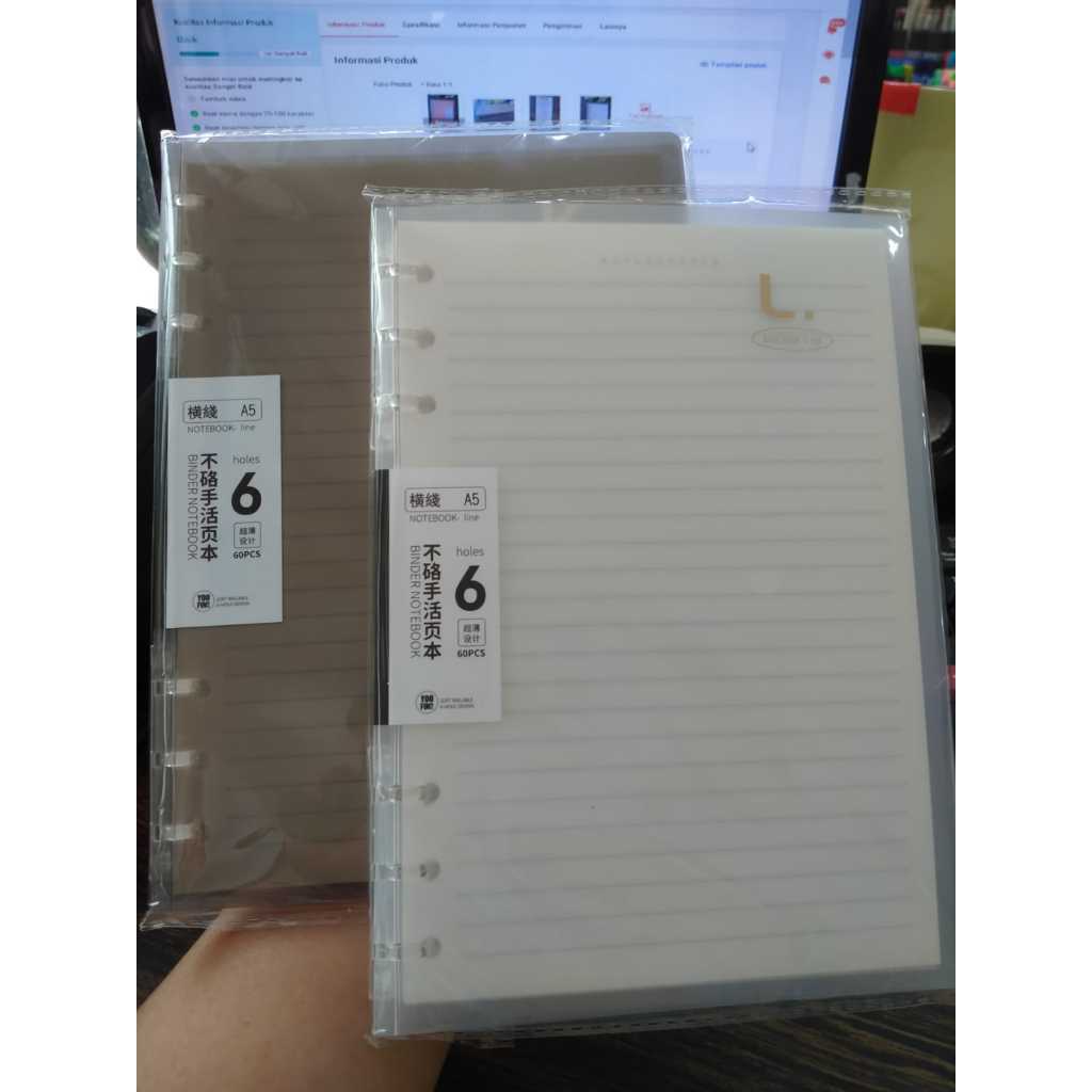 

BINDER NOTE A5 RING BINDER A5 SLIM BINDER A5 COVER TRANSPARAN