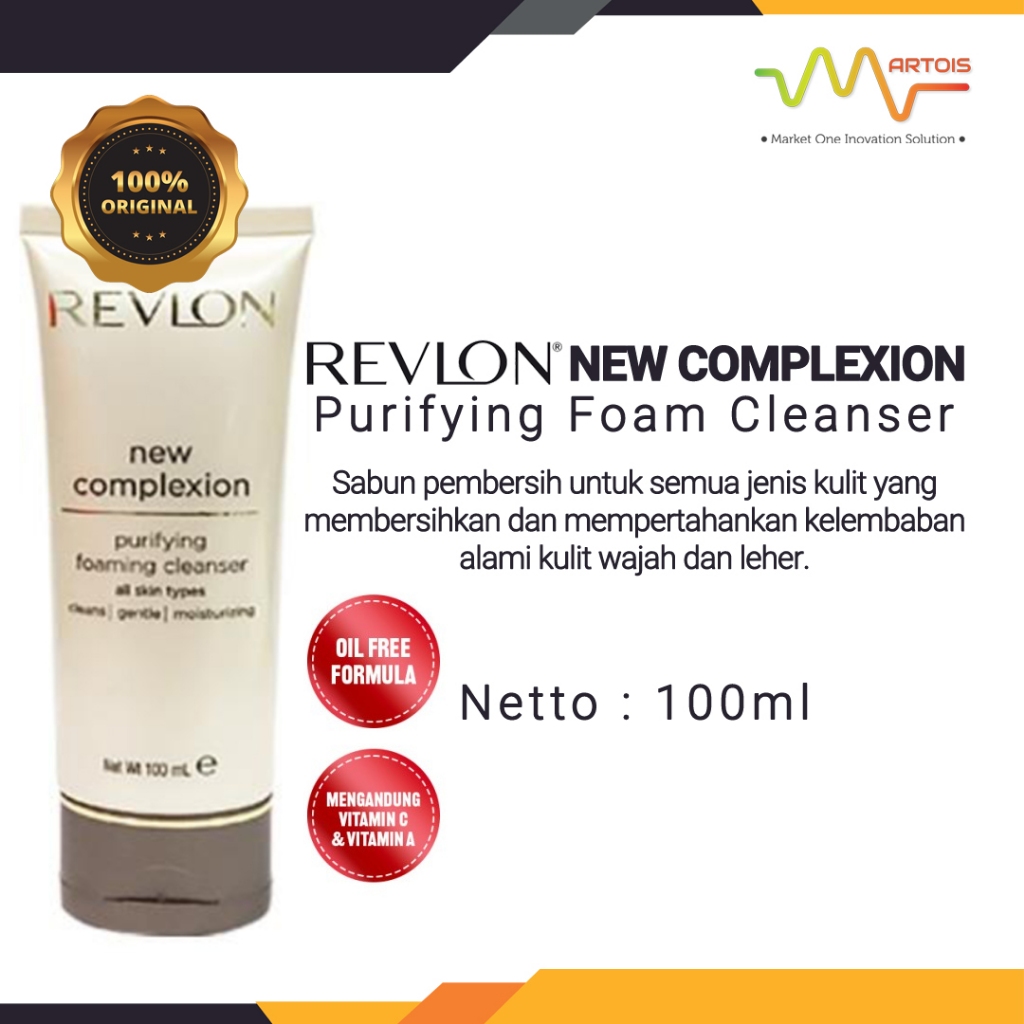 Revlon New Complexion Purifying Foaming Cleanser 100ml / Pembersih Wajah