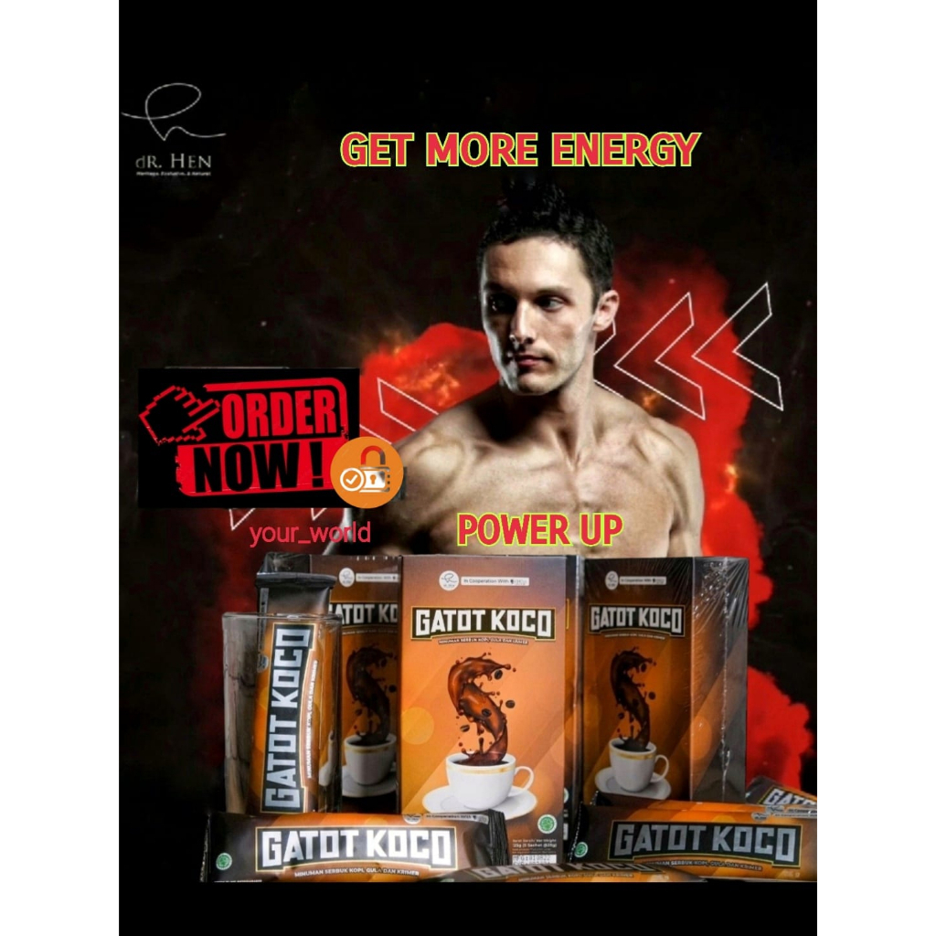

Kopi Gatot Koco 1 Box @ 5 sachet 100% original - dr.richard Lee