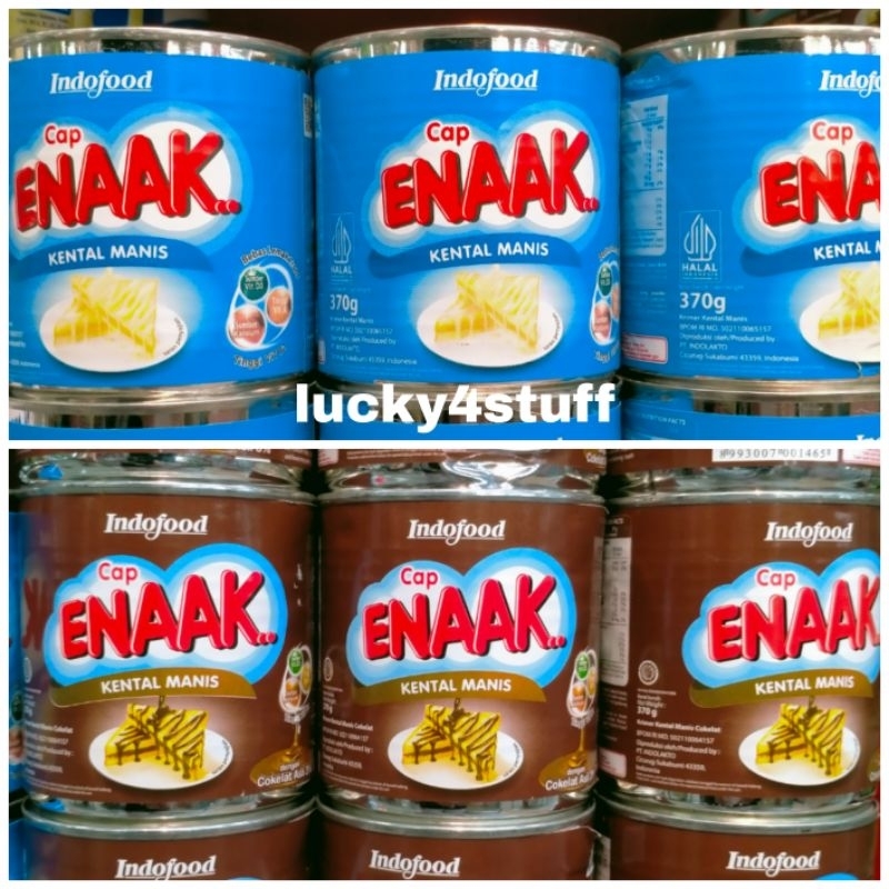 

Susu Cap Enak Kental Manis Kaleng 370gr Putih Dan Coklat