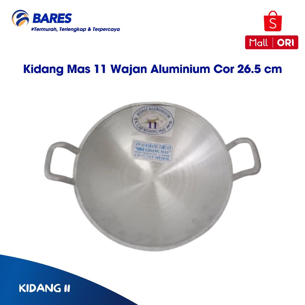 Kidang Mas 11 Wajan Aluminium Cor 26.5 cm