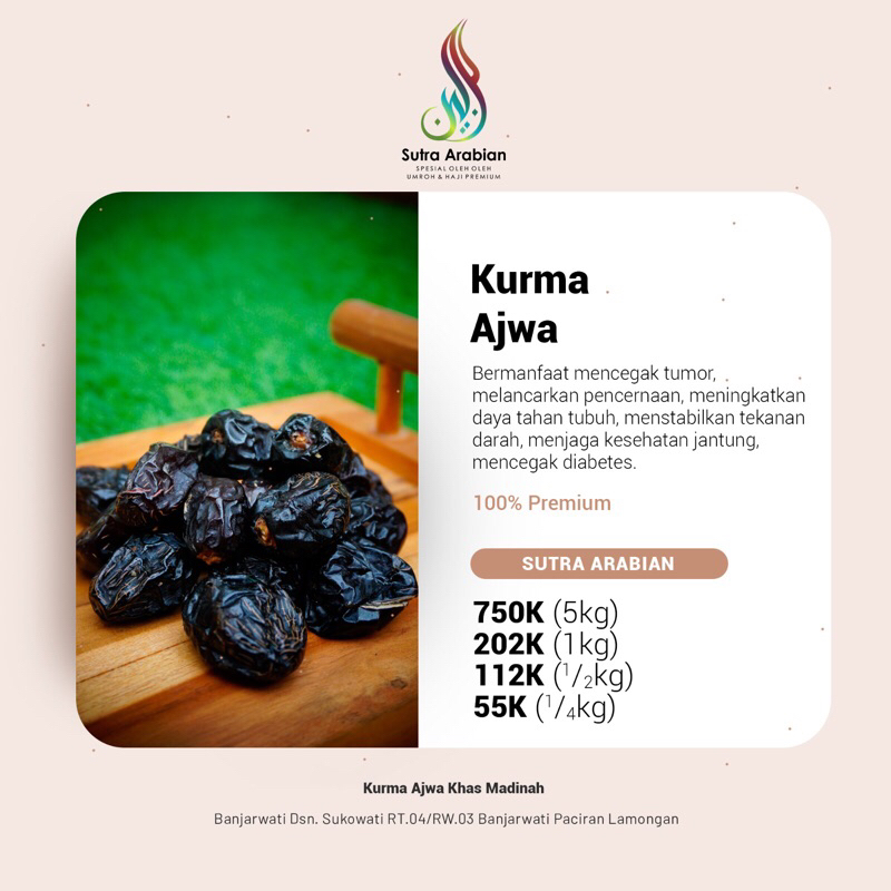 

Kurma Ajwa Oleh-Oleh Umroh dan Haji