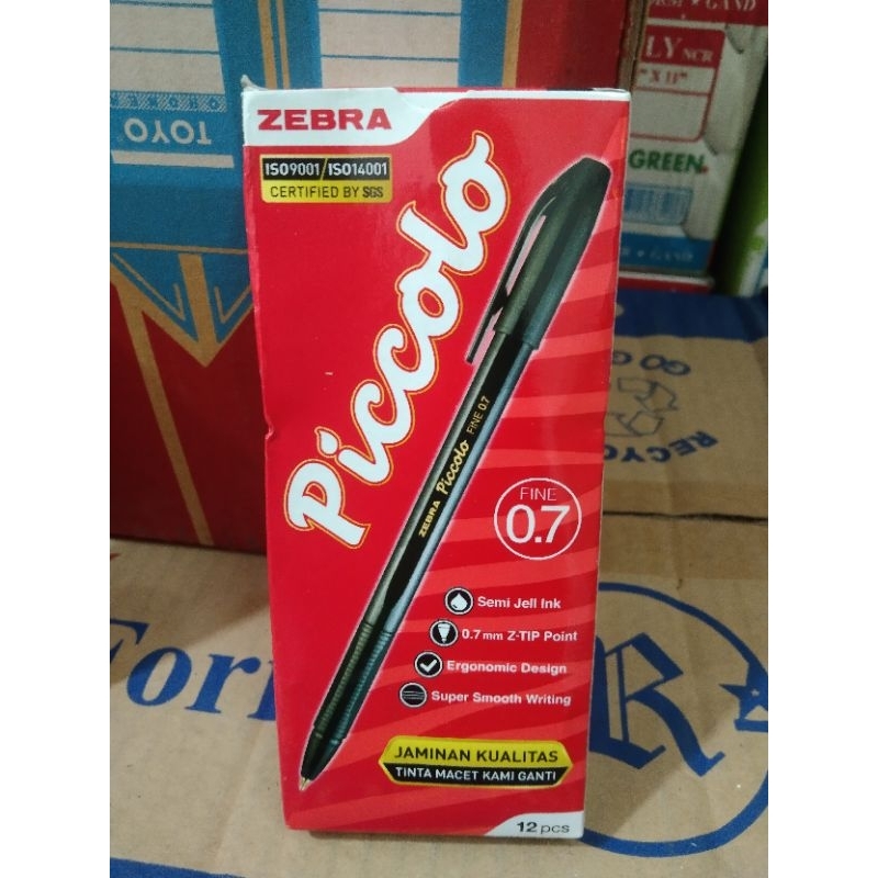 

pulpen zebra piccolo 1 pack hitam