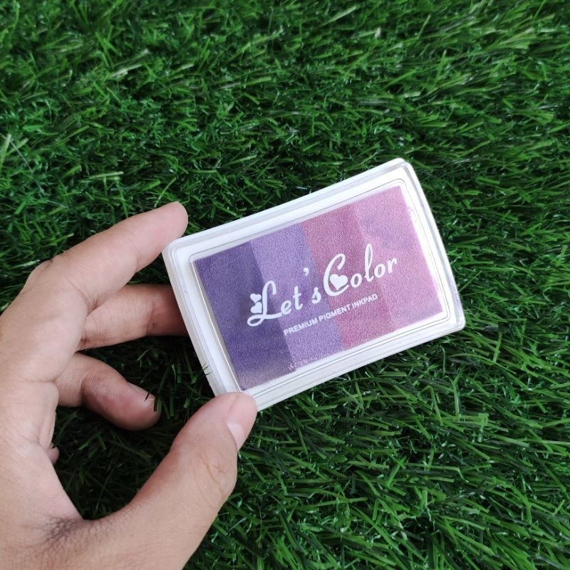 

Bantalan cap | ink pad gradasi ungu | bak stempel