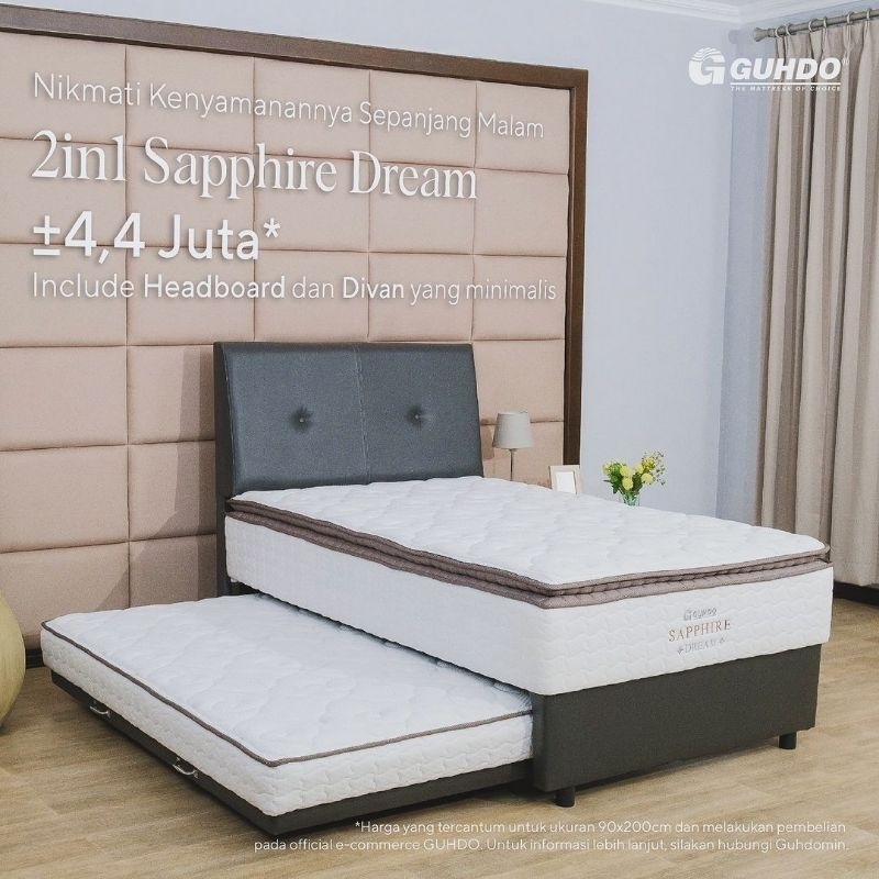 1SET GUHDO 2in1 SAPHIRE DREAM PILLOWTOP