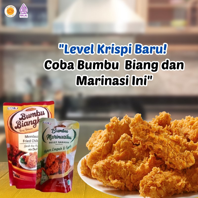 

Paket Regular Bumbu Friedchicken Instan 1kg Alifafood- Bumbu biang-Bumbu Marinasi Ayam