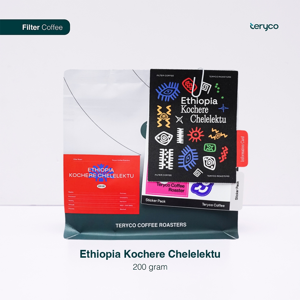 

Teryco Roasters - 200gr Ethiopia Kochere Chelelektu/ Kopi Single Origin / Single Origin Arabika / Beans Single Origin / Single Origin Coffee / Coffee Beans Arabica