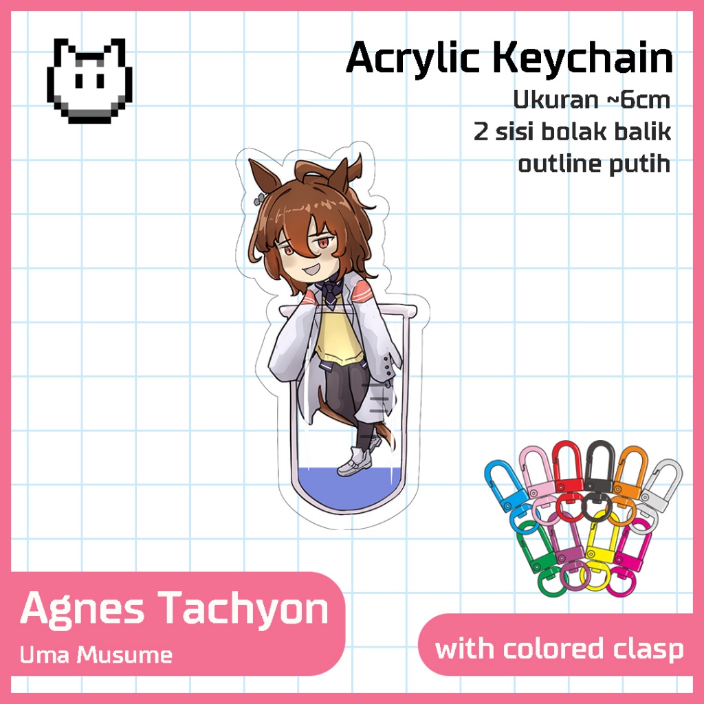 Gantungan Kunci keychain Uma Musume - Agnes Tachyon