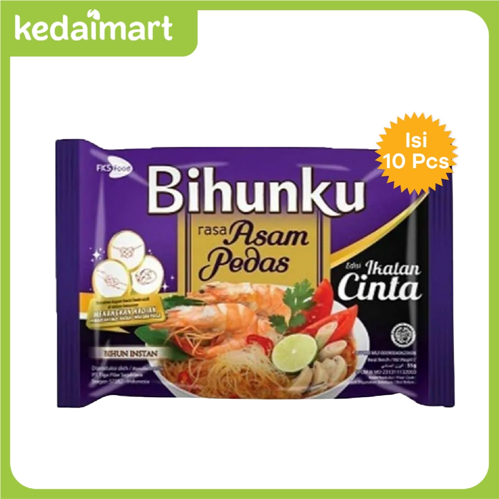 

KM Paket Bundling Bihunku Bihun Instan Asam Pedas Isi 10 Pcs