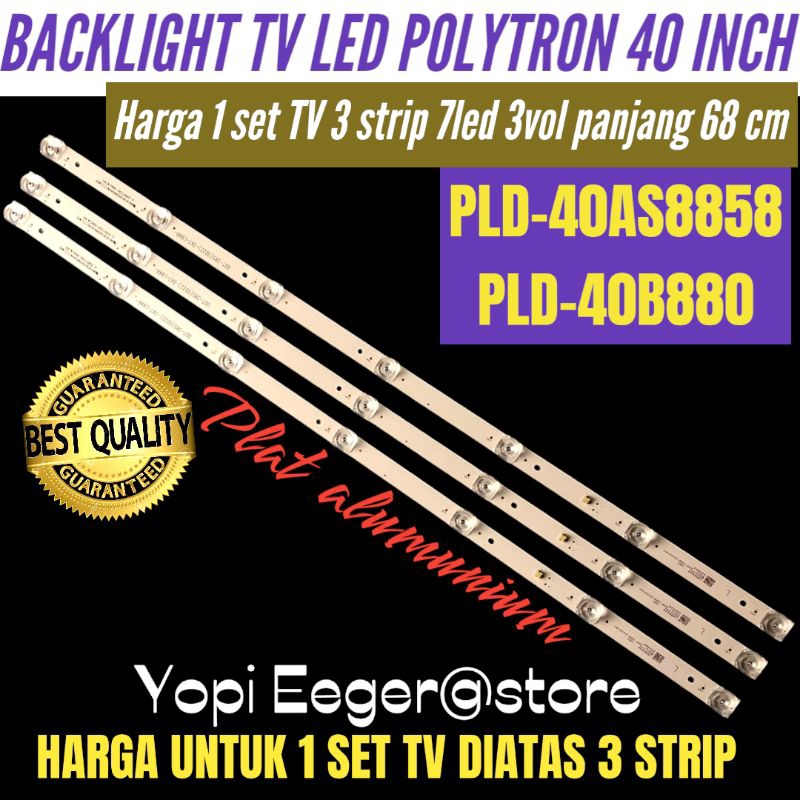 BACKLIGHT TV LED POLYTRON 40 INCH PLD-40AS8858-PLD-40B880 BACKLIGHT TV POLYTRON 40 INCH