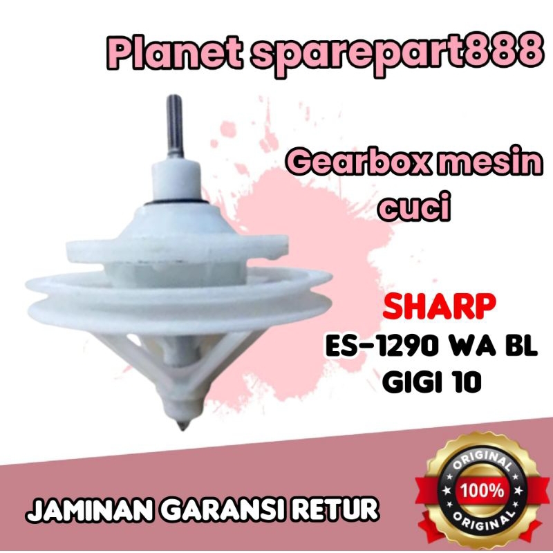 GIRBOX SHARP gearbox mesin cuci sharp ES-T1290 WA BL gigi 10 ORIGINAL