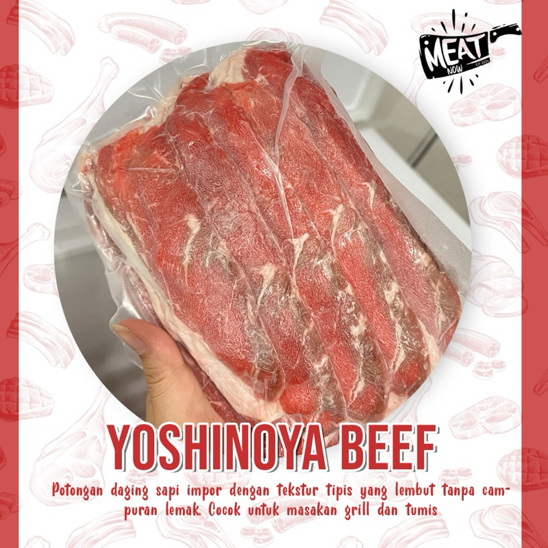 

Meat Now Yoshinoya Beef / Daging Slice/Daging Surabaya/Slice Beef