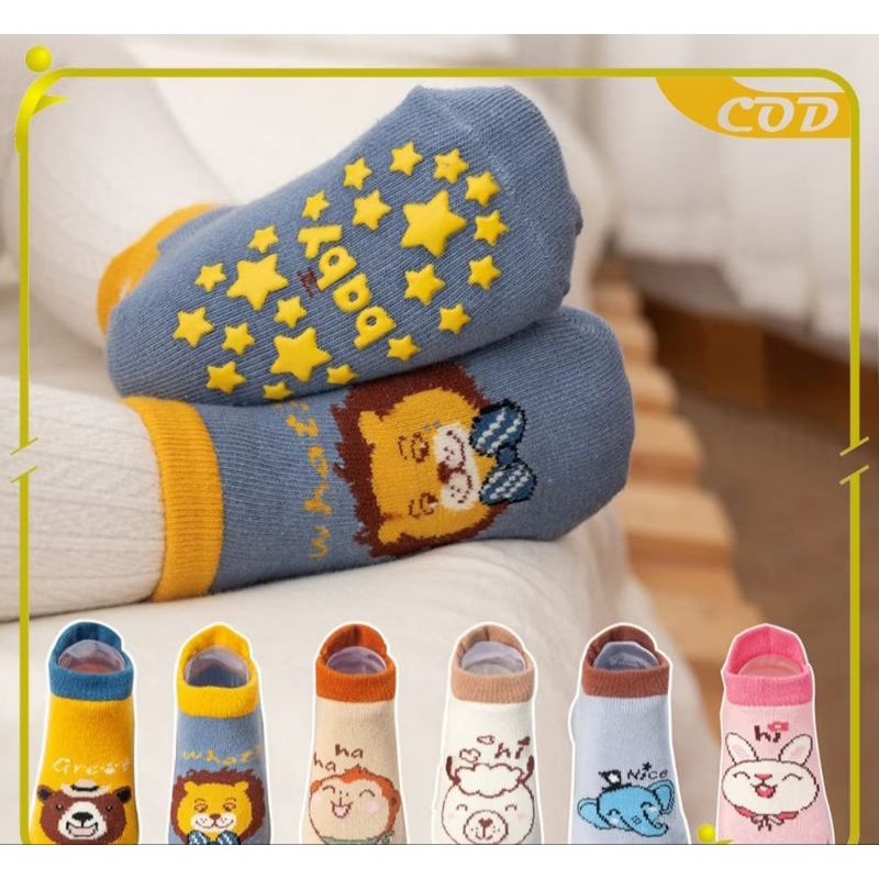 Kaos kaki bayi anti slip / Kaos kaki anak anti slip