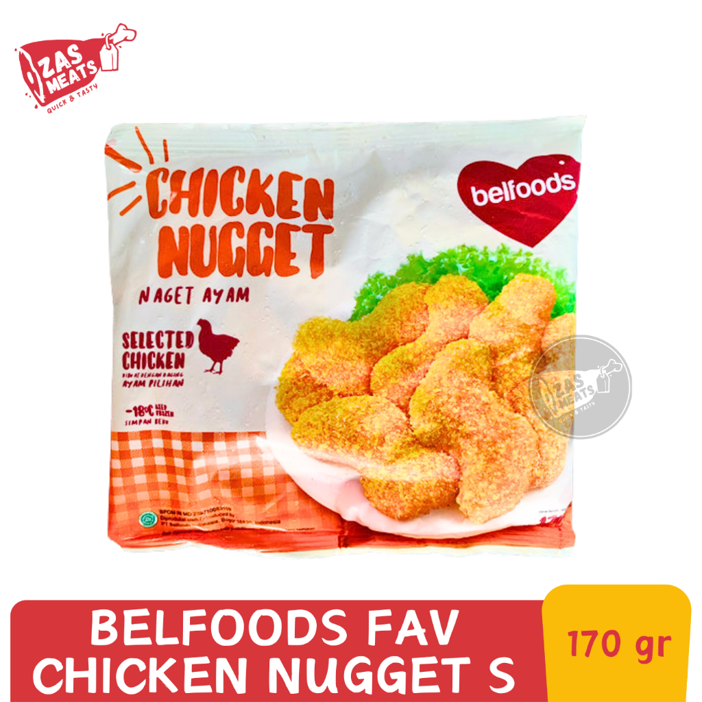 

BELFOODS CHICKEN NUGGET S FAVORITE 170GR | Belfoods Naget Ayam S 170 gram