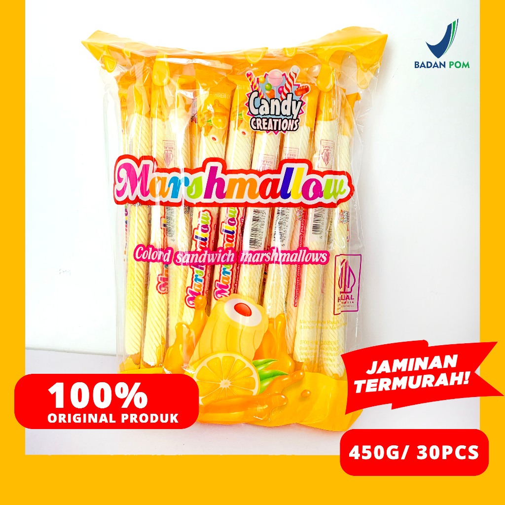 

MARSHMALLOW PANJANG CANDY CREATION 30PCS 450G